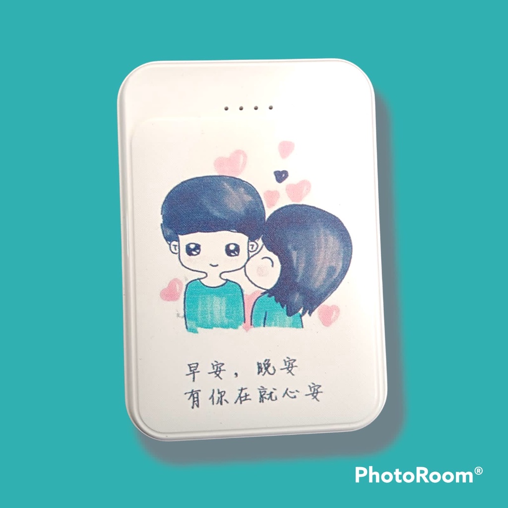 [CUTE COUPLE]POWERBANK MINI KARAKTER 2 USB KAPASITAS 10000MAH MOTIF KARTUN