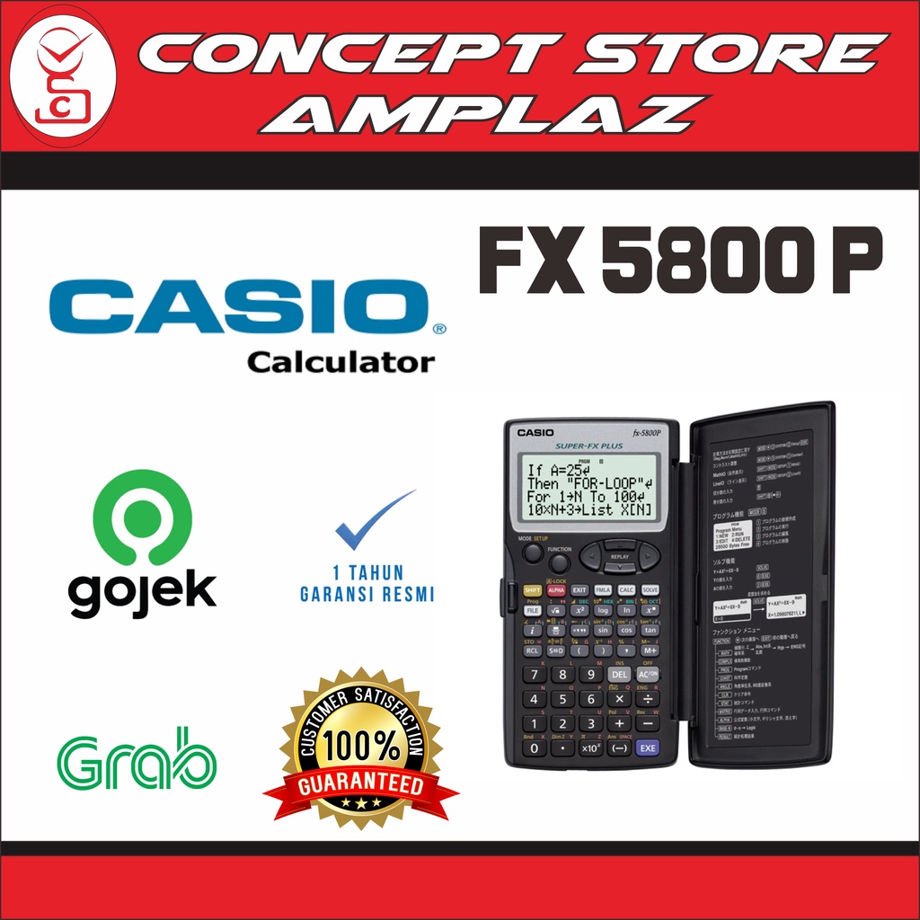 CASIO FX 5800 P . FX 5800P . FX5800P Original dan Garansi Resmi