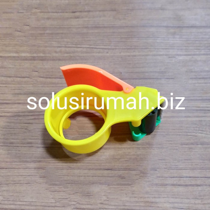 SAMA DISPENSER ISOLASI 50MM 2&quot; PVC PEMOTONG LAKBAN ORANGE ALAT POTONG