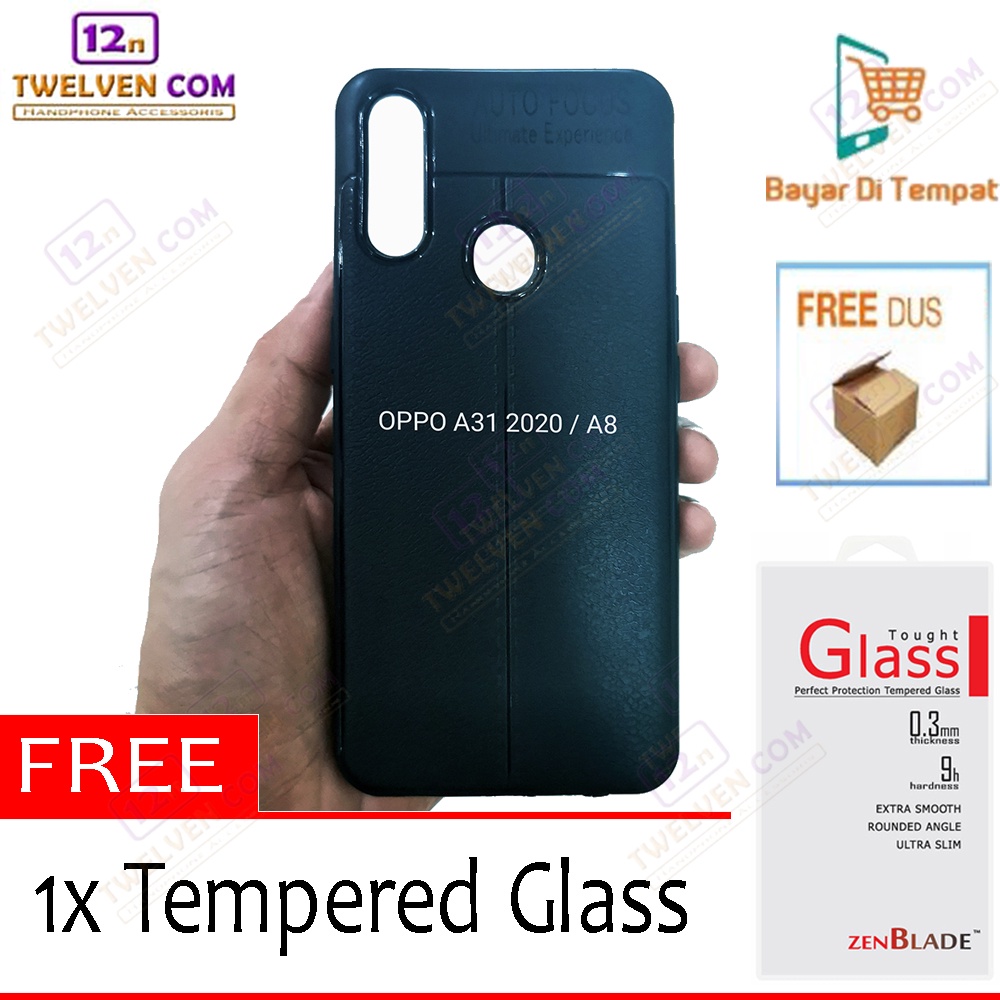 [FLASH SALE] Case Auto Focus Softcase Oppo A31 / A8 2020 - Free Tempered Glass