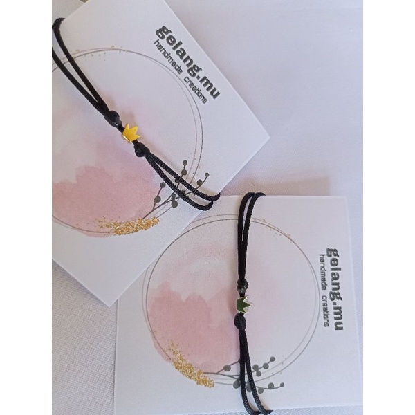 gelang tali mahkota kecil (baca deskripsi produk)