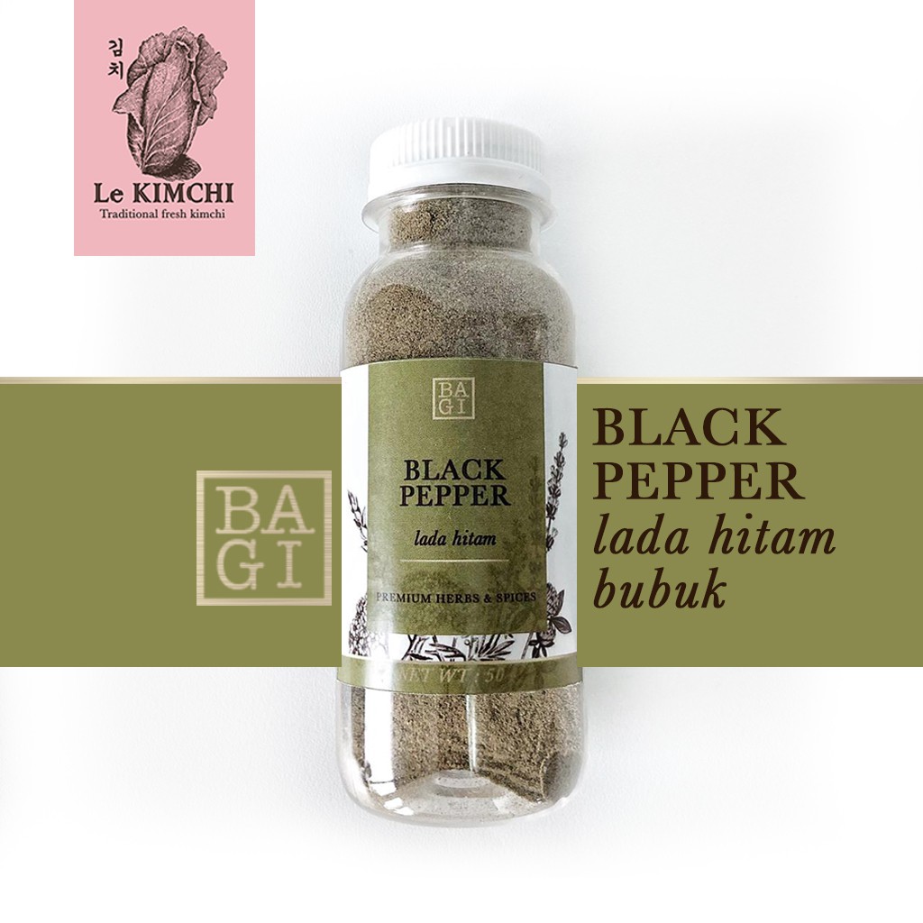 

Lada Hitam bubuk PREMIUM - Black Pepper Powder - BAGI - Bubuk Lada Hitam - Ground Black Pepper