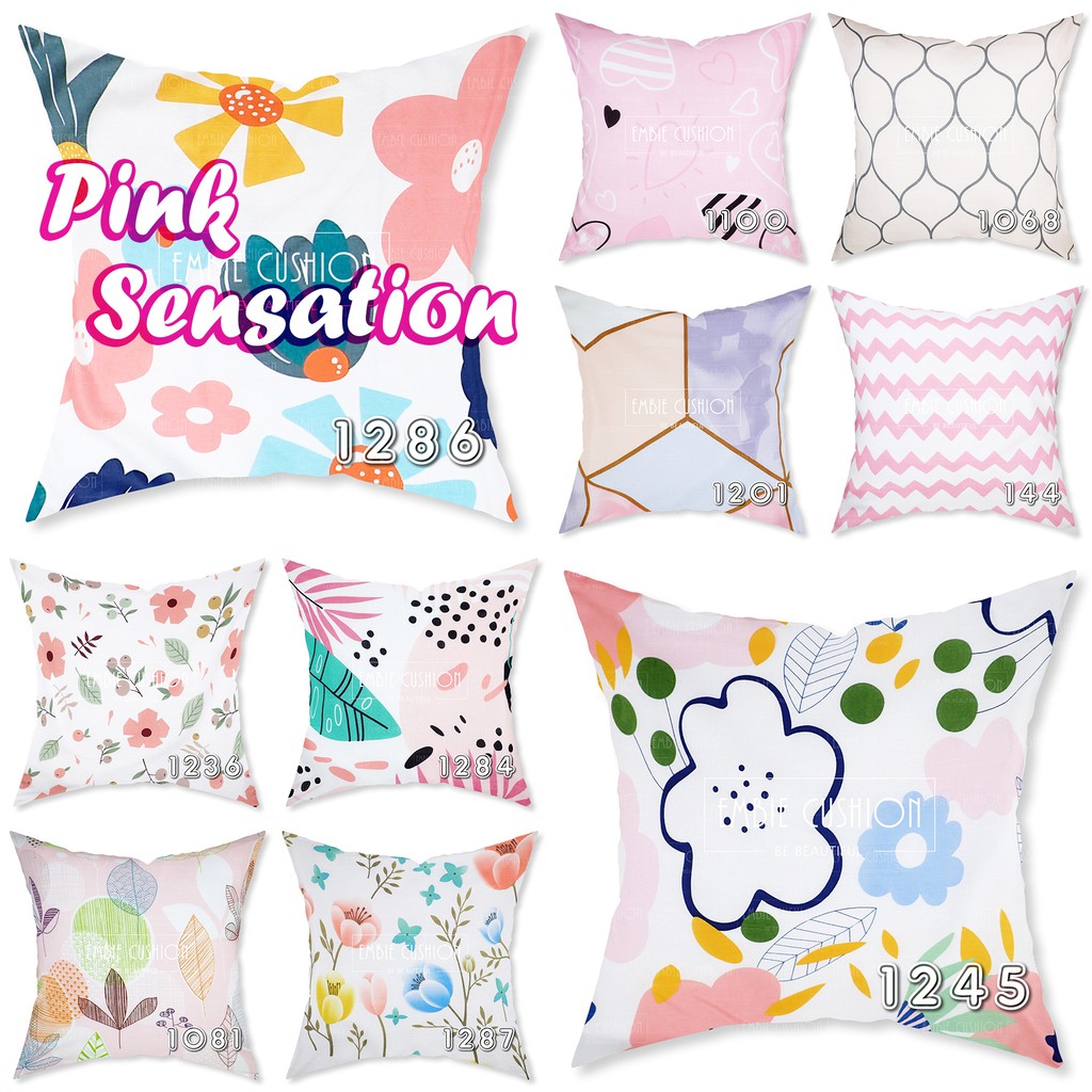 EMBIE CUSHION Sarung Bantal Sofa Motif Cushion Cover EMBIE CUSHION Sarung Bantal Sofa Motif Cushion Cover