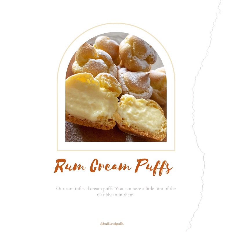 

Rum Cream Puffs