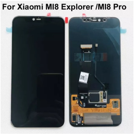 Layar LCD TS Touchscreen Fullset XIAOMI MI8 PRO - NOT FINGERPRINT - BLACK