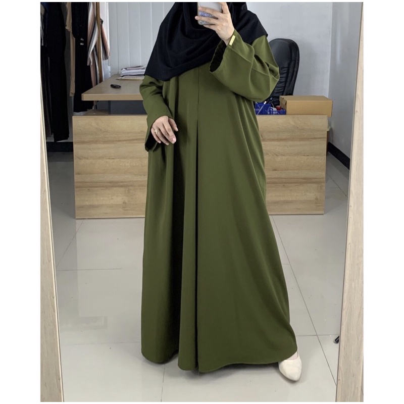 ABAYA BASIC FARRASI / GAMIS SYARI PREMIUM / GAMIS ABAYA-Army