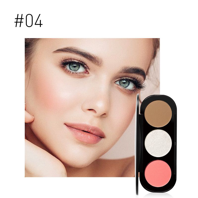 F86 FOCALLURE Trio Blush on dan Highlighter &amp; Contour palette