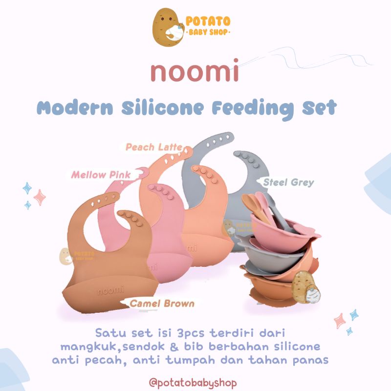 Noomi Feeding Set - Bowl Spoon Bib