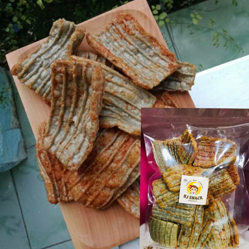 

krupuk jengkol hot kemasan pouch jumbi uk 16cm.isi -+60gr
