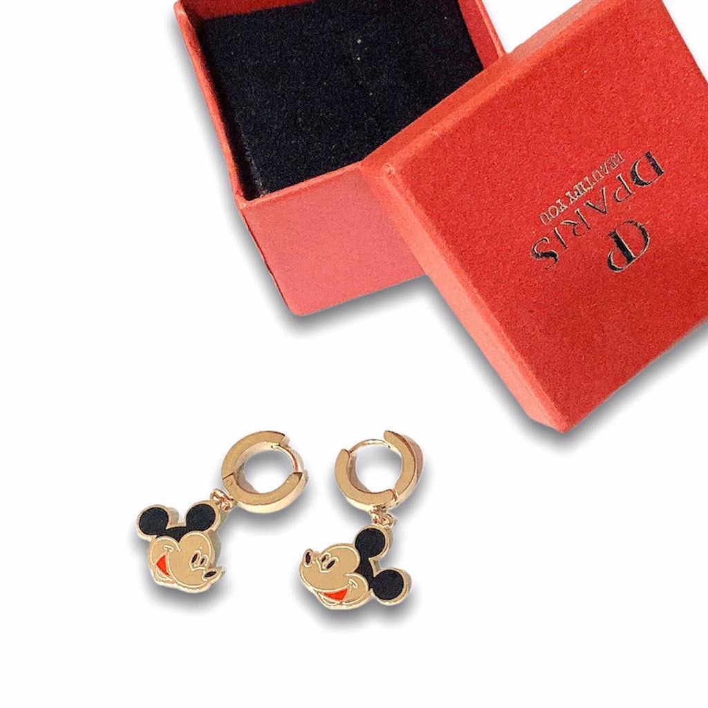 COD! anting titanium anti karat / anting mickey