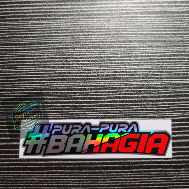 STICKER PURA PURA BAHAGIA CUTTING