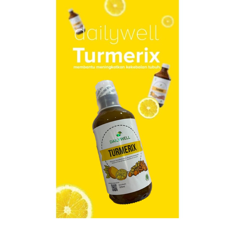 Dailywell Turmerix Minuman Kesehatan - Daily well Turmeric - Kunyit - Herbal - Traditional Alami