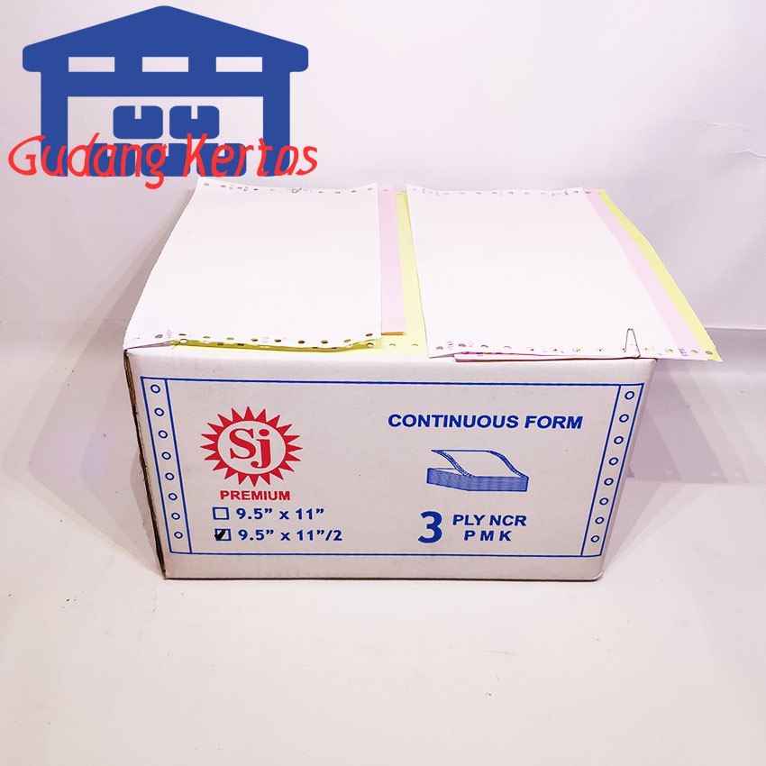 

Promo SJ Premium Continuous Form 9.5" x 11/2" 3 Ply NCR - PRS BAGI 2
