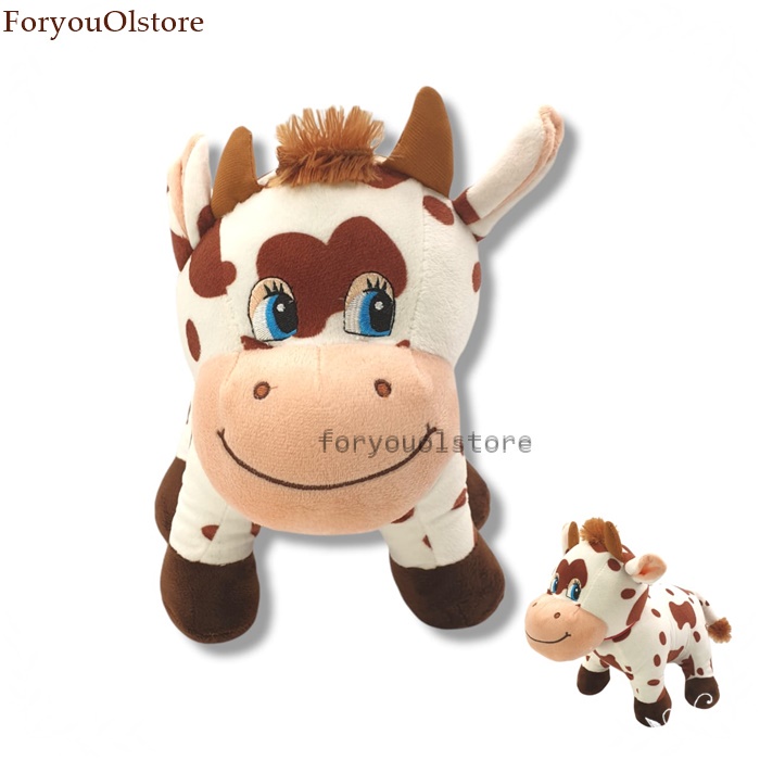 Boneka Sapi Standing/ Boneka Sapi Berdiri/ Sapi Motif Printing/Boneka Sapi Standing Tinggi 50cm dan Lebar 30cm