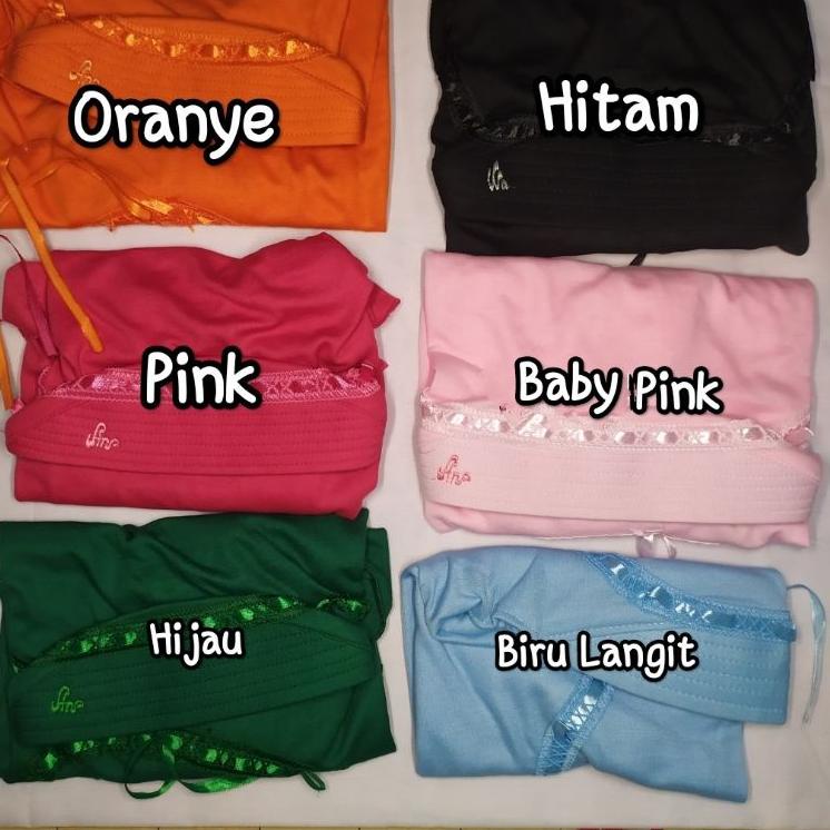 Hot Sell.. mollusca hijab kerudung jilbab bergo anak tk sd smp sma dewasa instan warna hijau tua