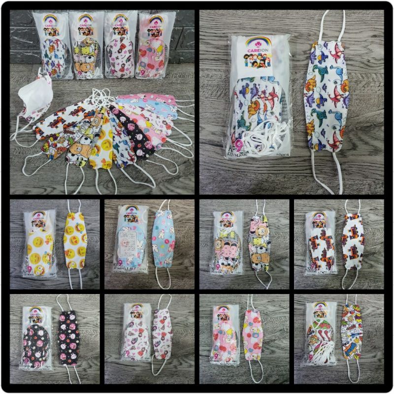 masker kf94 premium anak 3D full print