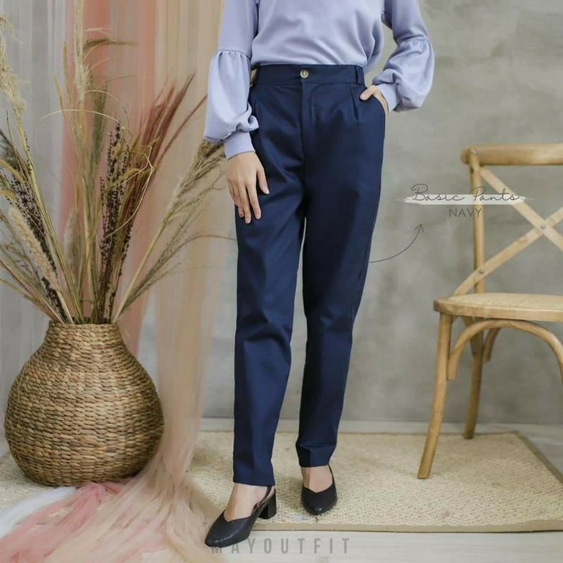 Celana Baggy Pant Super Jumbo XXL, 4L, 5L, 6L, 8L Chino Stret Resleting Cream Moca Capucino Hitam