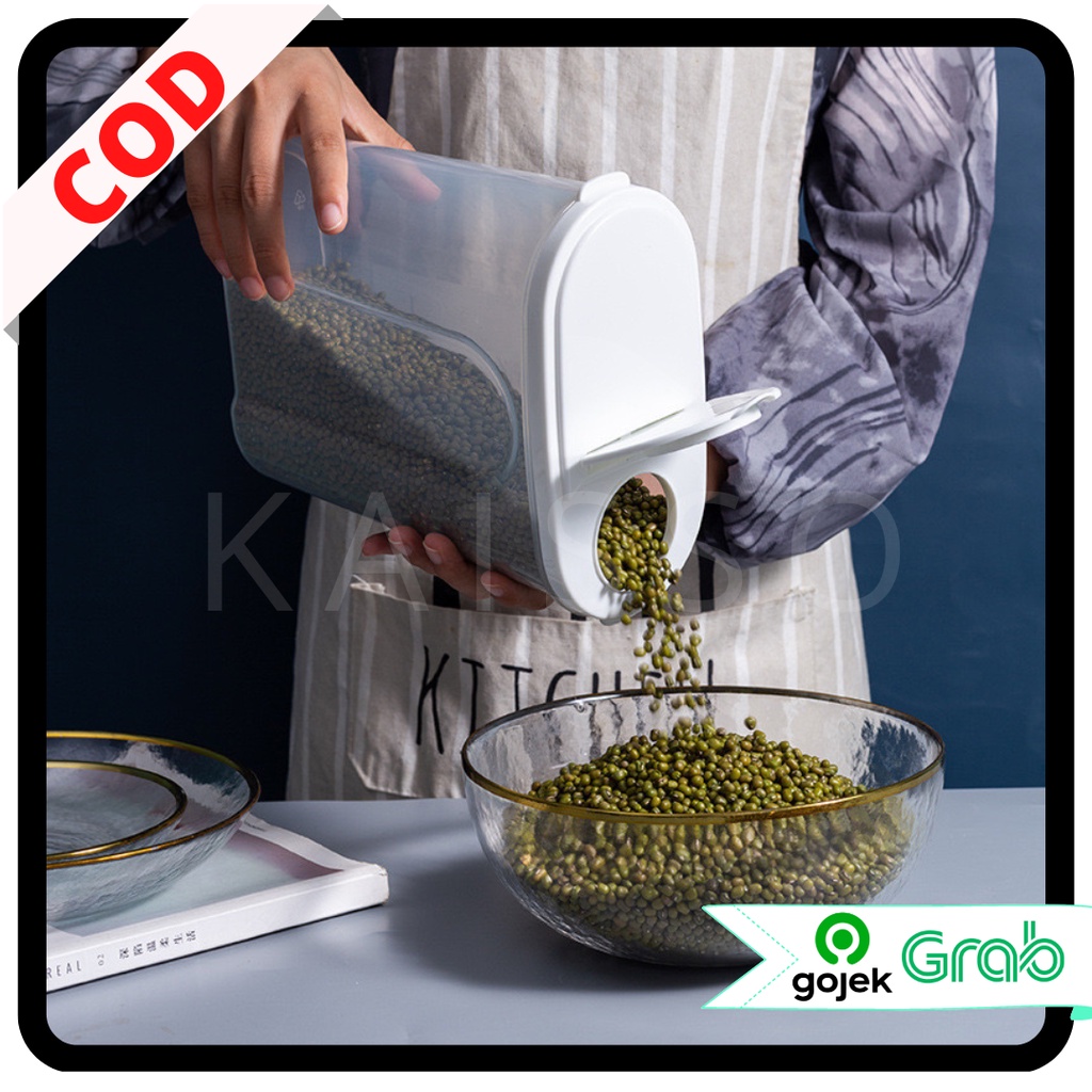 KAISSO - TOPLES SNACK KEDAP UDARA | PENYIMPANAN BENING CEREAL KONTAINER MAKANAN FOOD STORAGE JAR CONTAINER | KOTAK SNACK | KOTAK ORGANIZER DAPUR / PENYIMPANAN BERAS | KOTAK SIMPAN DAPUR