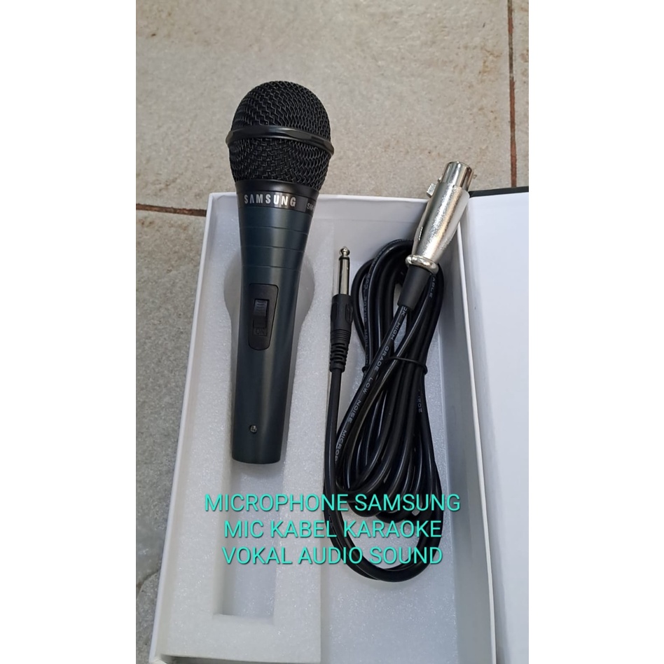 G634 MICROPHONE SAMSUNG MIC KABEL KARAOKE VOKAL AUDIO SOUND BEST BAHAN BESI MIKROPHONE DYNAMIC MICROPHONE CARDIOID METING CERMAMAH PIDATO DLL CABLE VOKAL ARTIS VOCAL AUDIO SOUND SISTEM PROFESIONAL PRO PENGERAS KHUALITAS SUARA JERNIH DAN SENSITIF UNIVERSAL