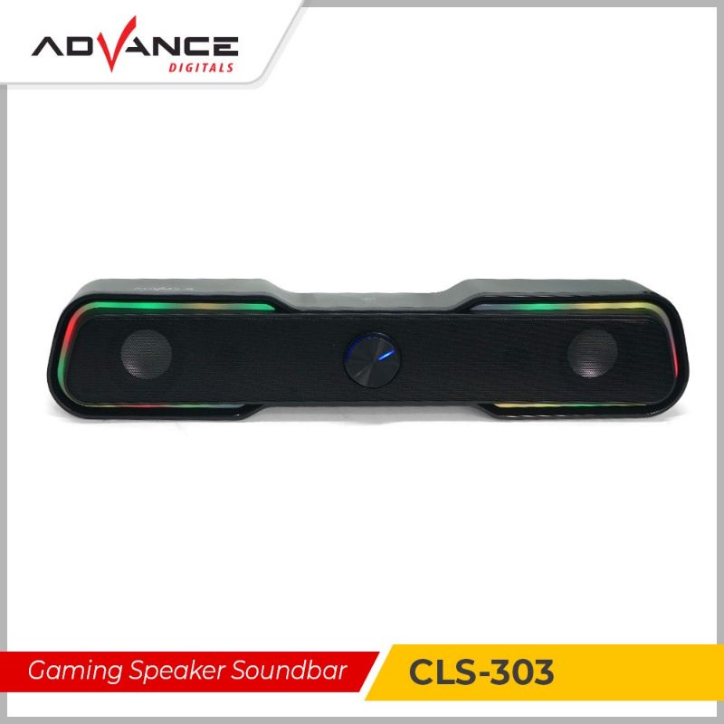 READY STOCK ADVANCE CLS-303 Gaming Speaker Soundbar RGB Backlit Touch Lamp Garansi Resmi 1 tahun