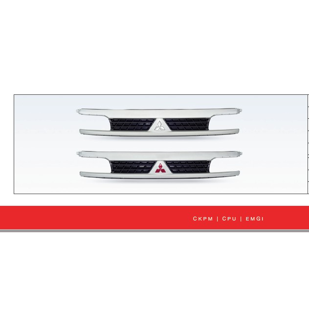 GRILL DEPAN COLT T120SS LOGO MERAH