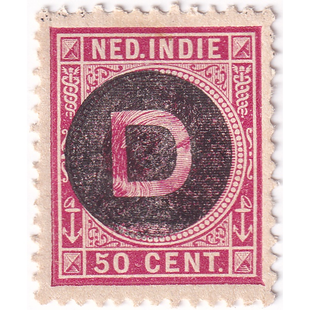 

Prangko Netherlands Indies 1911 - Queen Wilhelmina - Netherlands Indies Postage Stamps of 1892-1897 Overprinted "D" in Black Circle 50C