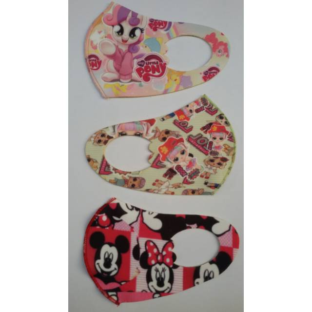 Masker scuba anak karakter  /motiv