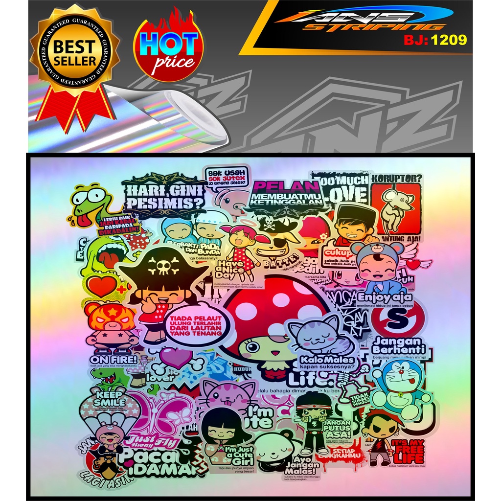 STIKER PACK HOLOGRAM / STICKER LAPTOP HP KULKAS / STIKER ANTI AIR / STIKER AESTETIK