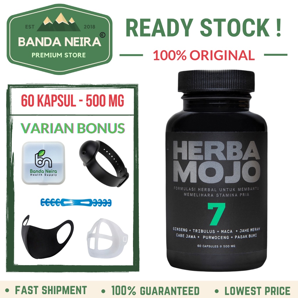Herbana Herba Mojo HerbaMojo 7 30 Kapsul 500 Mg