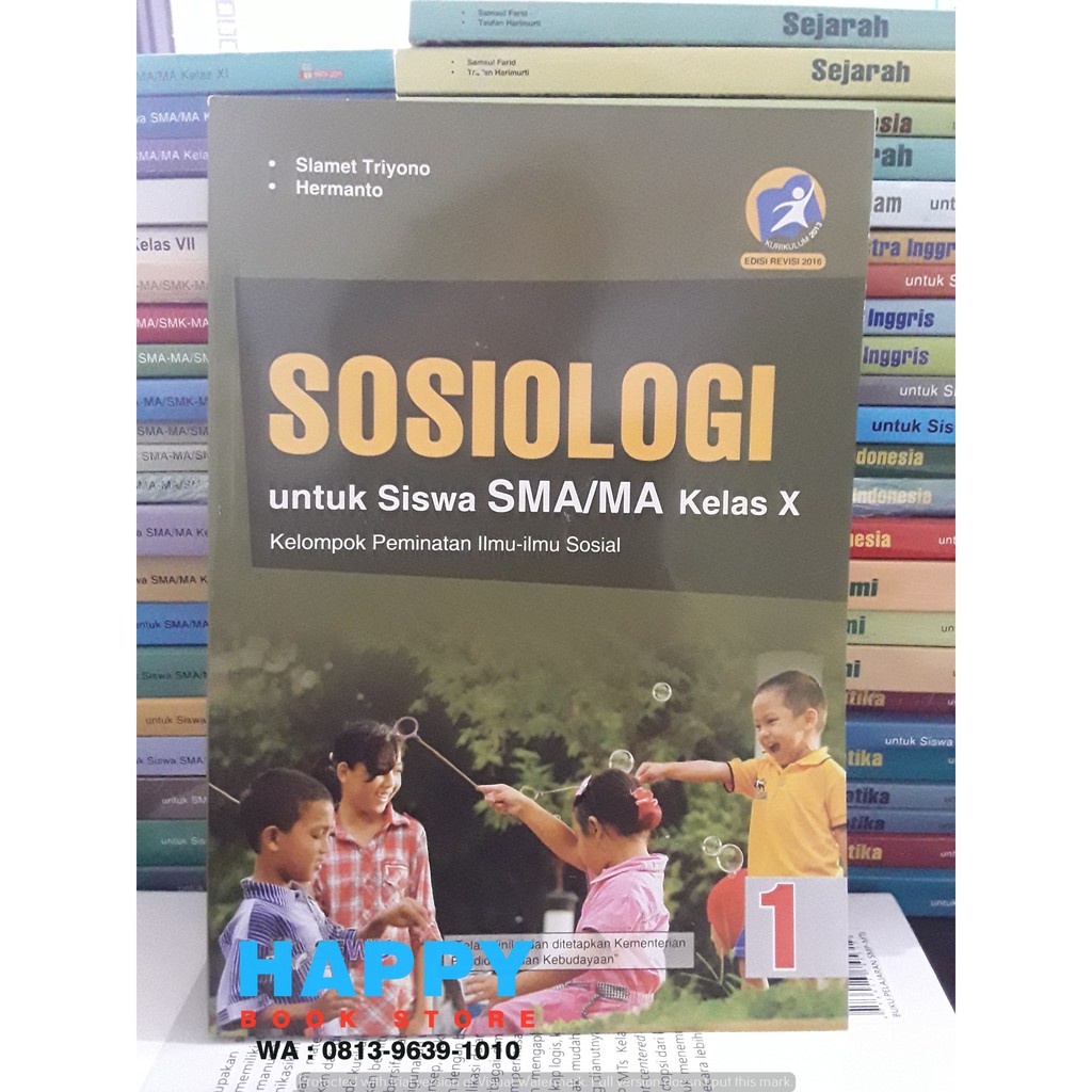BUKU SMA SOSIOLOGI SMA MA Kelas X PEMINATAN K13 REVISI