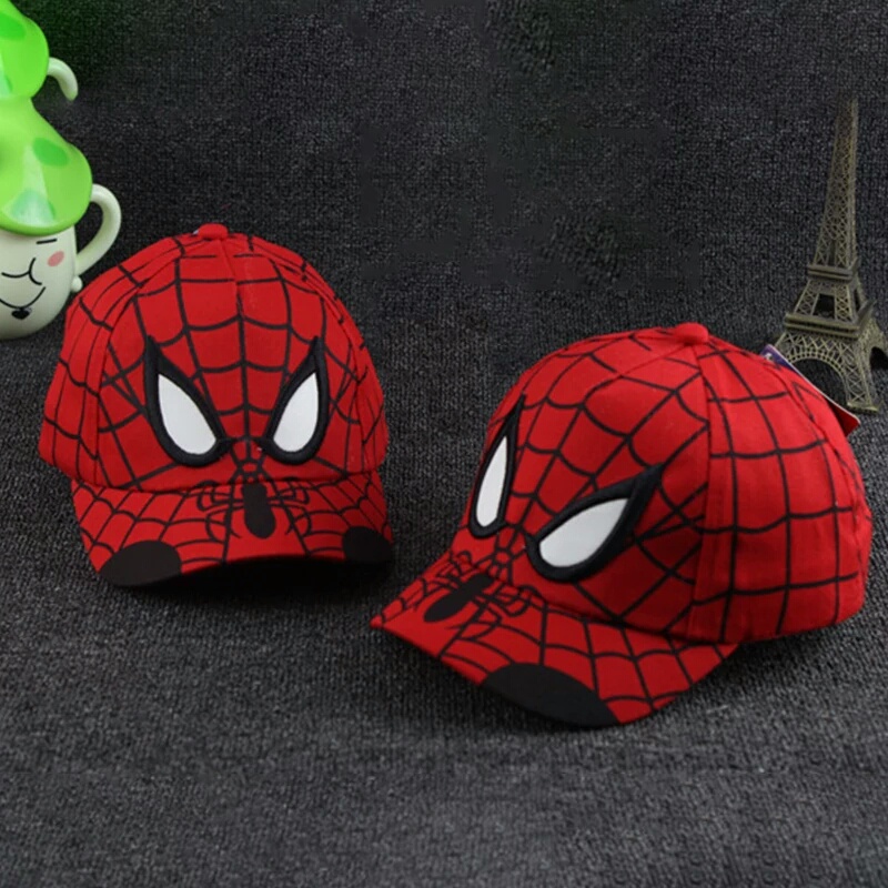 Topi Anak Superhero Spiderman Merah Hitam Anak Murah Terbaru