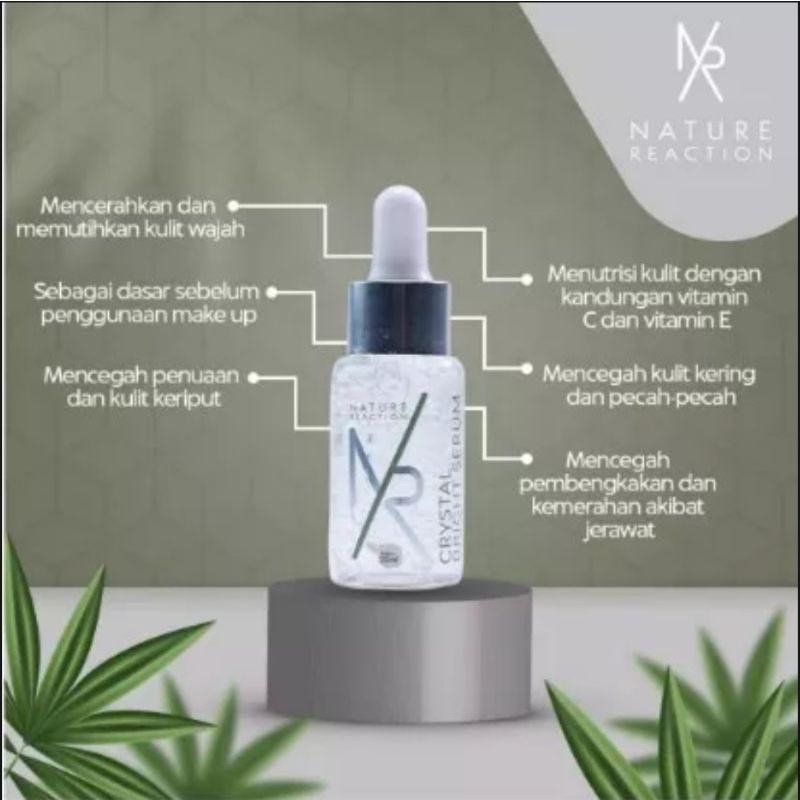 SALE SERUM NR CRYSTAL NATURE REACTION 100% ORIGINAL KEMASAN BARU