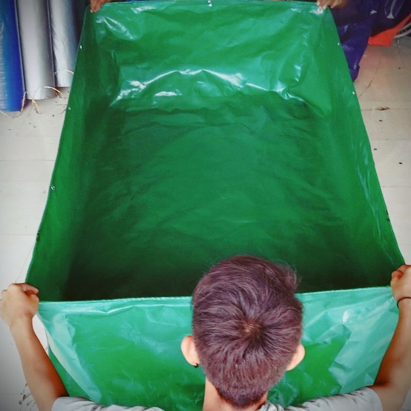 kolam terpal kotak 2x1x30 tipe A20 Korea Orchid super UV