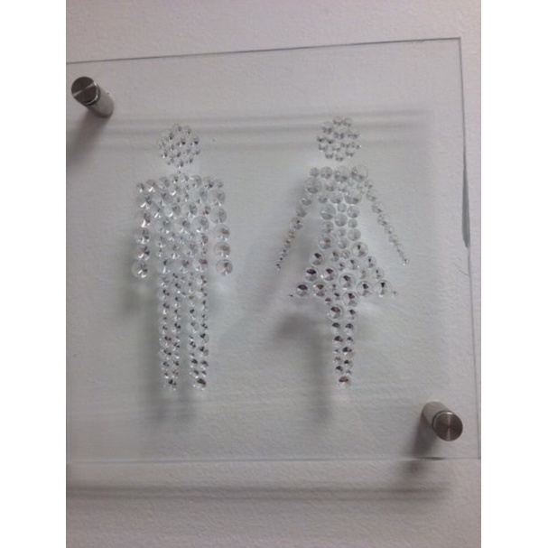 

Sign Kristal Crystal Permata Batu Toilet Pria Wanita Akrilik