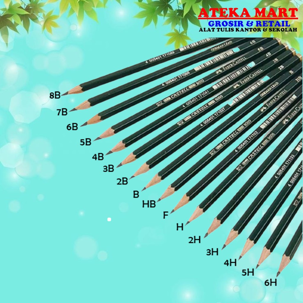 

FABER CASTELL PENSIL B DAN H SERI