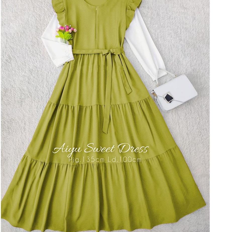 Serbuuuu.. Aiyu Sweet Dress/Pakaian Wanita /Dress/korea style