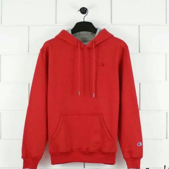 red pullover hoodie