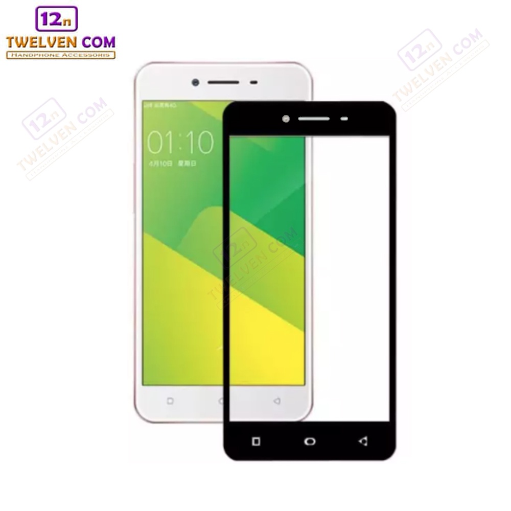 [FLASH SALE] zenBlade 5D Full Cover Tempered Glass Oppo A39 - Hitam