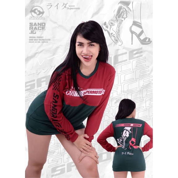 kaos distro supermoto original sand race / t-shirt supermoto / kaos klx / kaos crf supermoto / kaos 