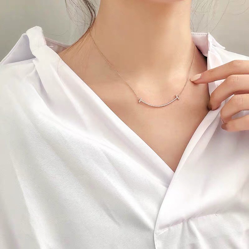 Kalung Titanium Asli Manik Beruntung Cantik  Wanita Anti Karat Perhiasan titanium anti karat