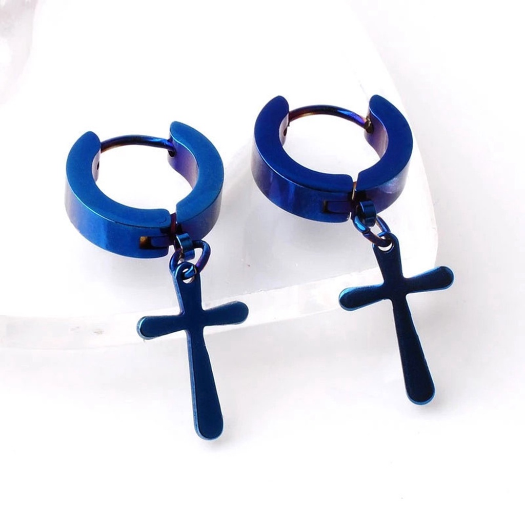 Hu Hu Hu Hu Hu Alat Bantu Pasang Kacamata♡ 1pc Anting Hoop Bahan Stainless Steel Gaya Korea Untuk Unisex