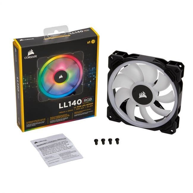 LL140 RGB 140mm Dual Light Loop RGB LED PWM Fan Single Pack