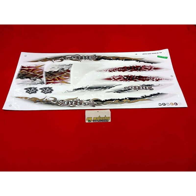 striping mio soul zr putih bahan kodak paper thailand