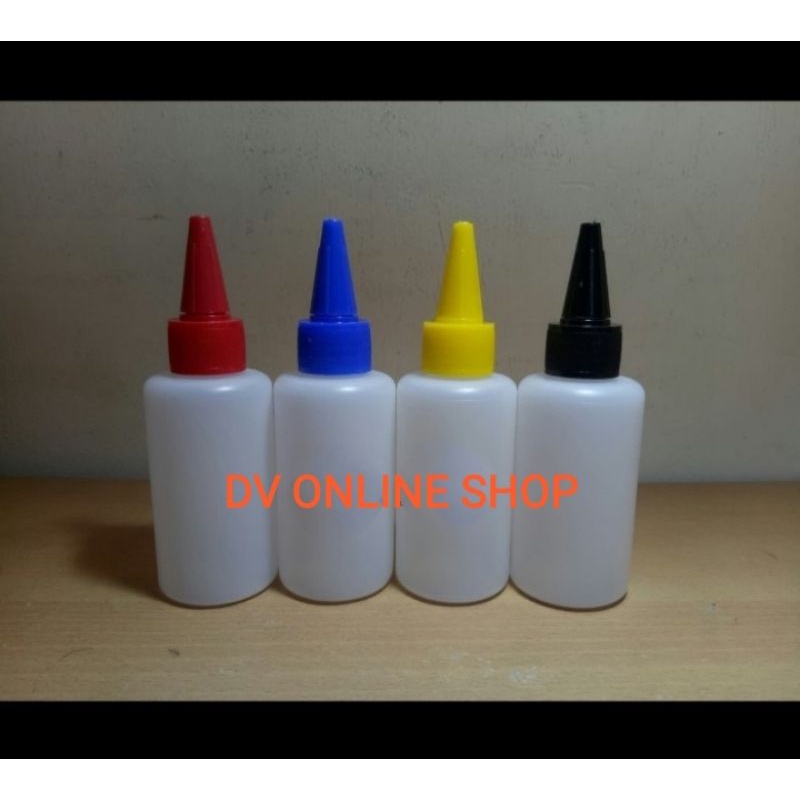 botol 100ml tutup lancip botol tinta kosong botol hdpe 100ml