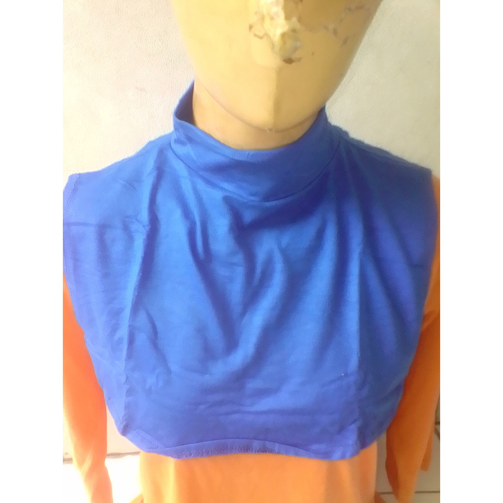 MANSET LEHER warna biru BCA bahan kaos rayon super