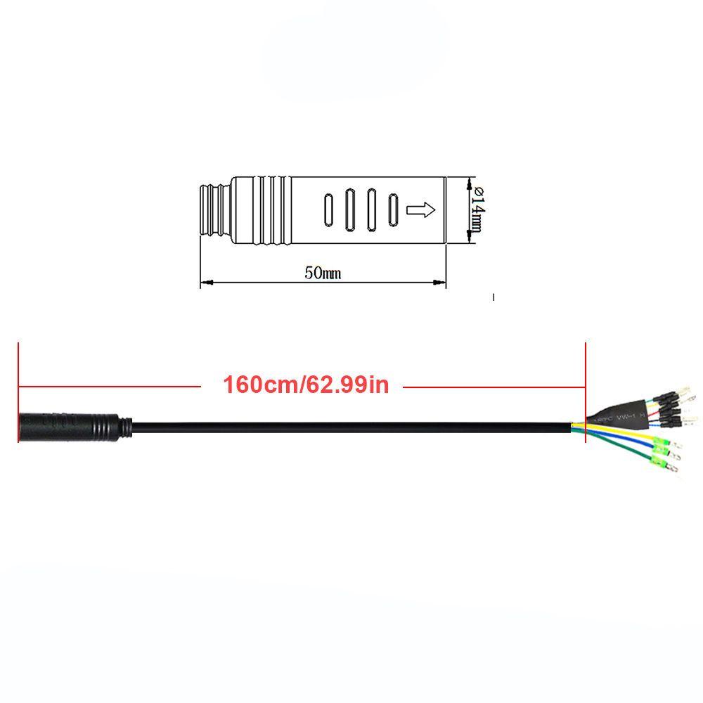 R-FLOWER Kabel Adaptor Motor E-Bike Waterproof Konektor Diagram Extension Wire Hall Sensor