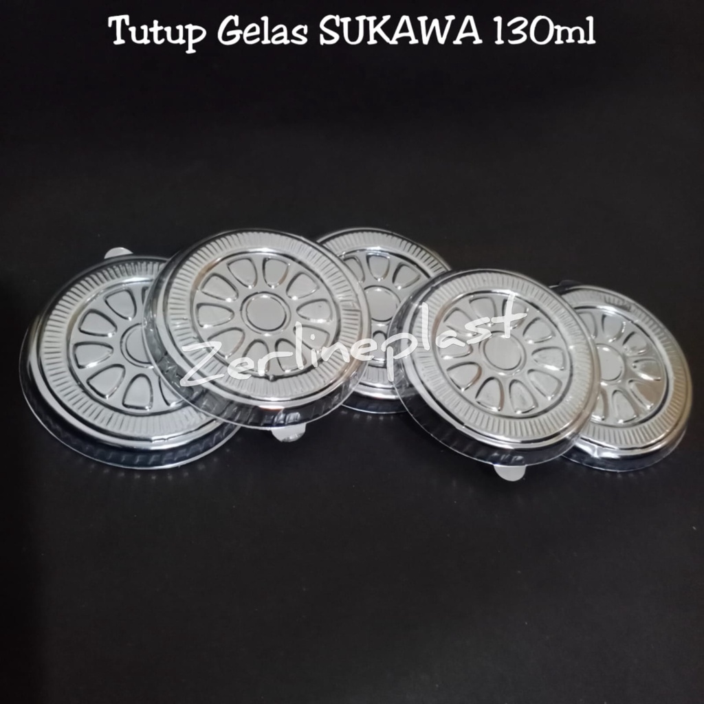 Tutup Gelas Plastik 130ml (SUKAWA) // Tutup Gelas Ice Cream