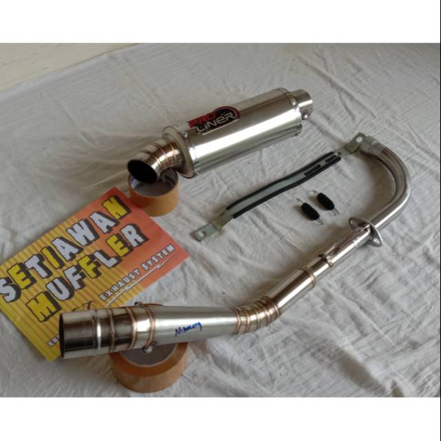 Knalpot road race Pro liner for shogun vega jupiter kharisma dll untuk semua motor bebek
