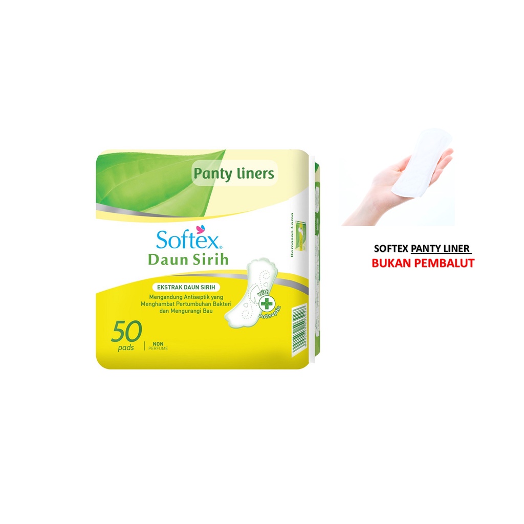 Softex Pantyliner Daun Sirih 50 s