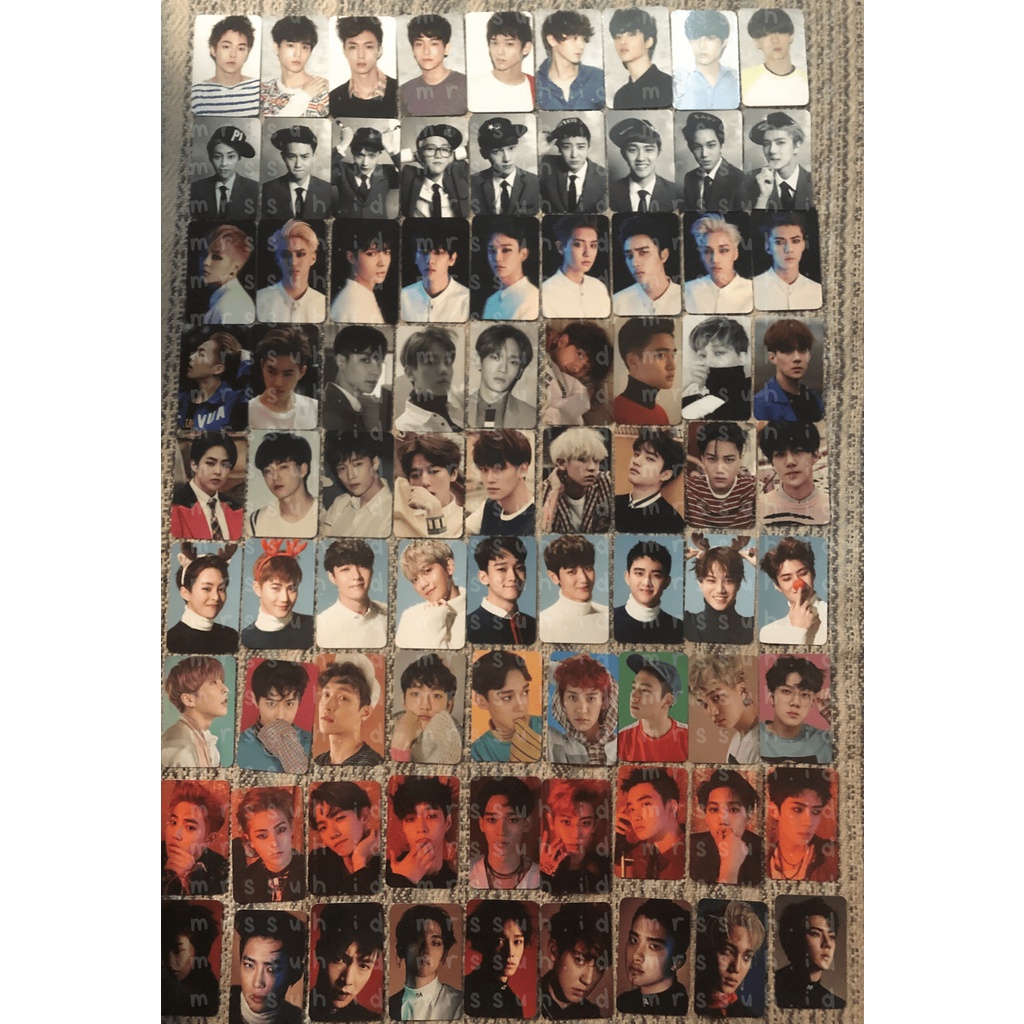 READY STOCK SHARING Repackage Photo Card Set EXO 10th Anniversary
